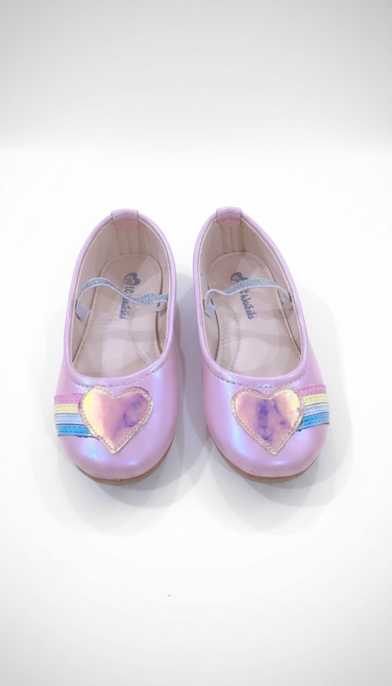 Ballerines fille rose presque neuf pointure 26