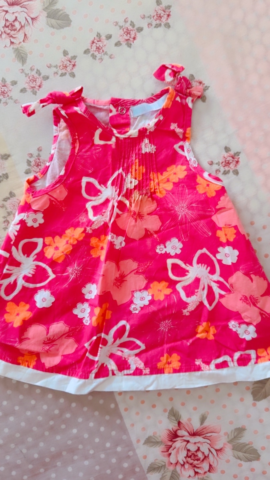 Robe 12 mois couleur fleurie