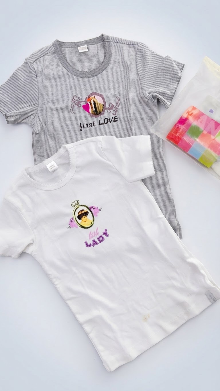 Deux t-shirts pour enfants de la marque Kanz (taille 116 cm / 6 ans)Neuf avec etiquette