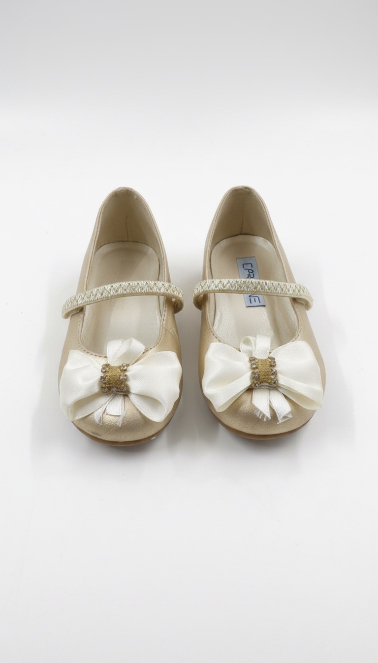 Ballerines fille doré presque neuf pointure 22 