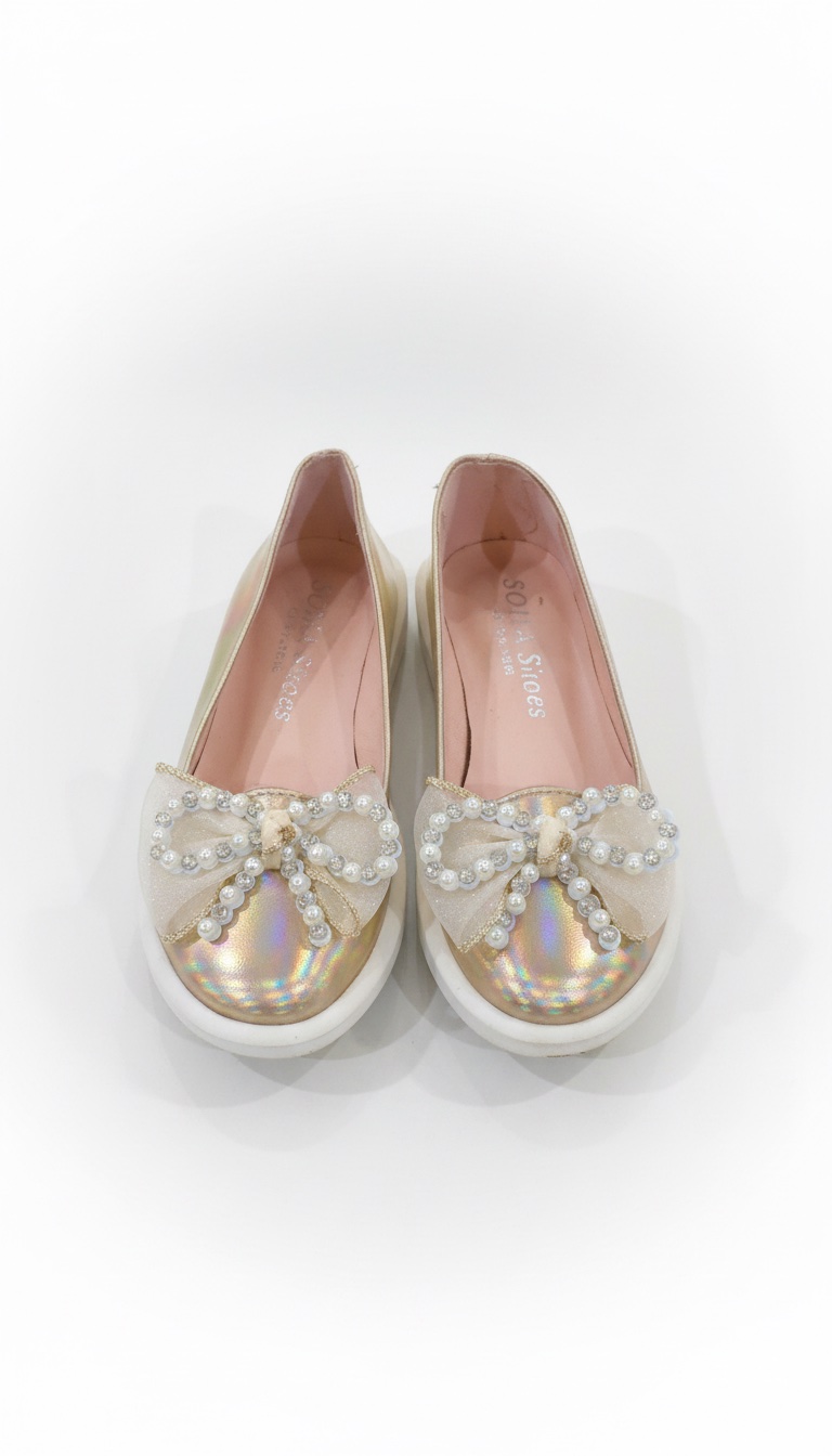 Ballerines fille doré très bon état pointure 29