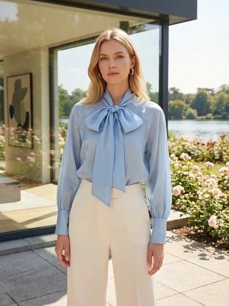 Chemise blue ciel 