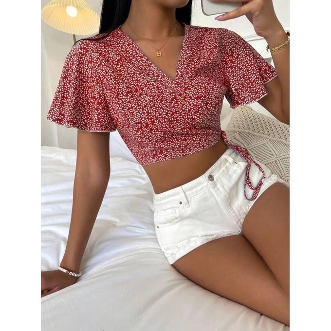 Chemise rouge shein 
