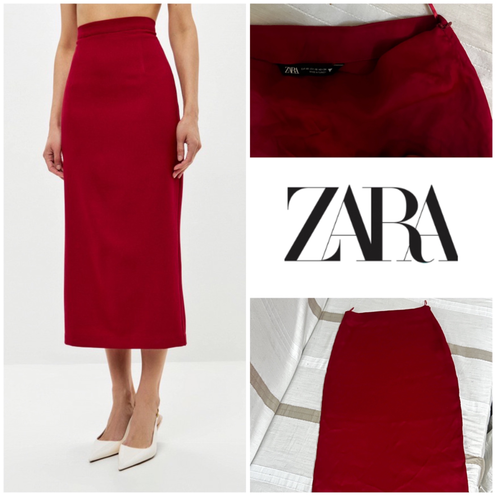 Jupe zara satin