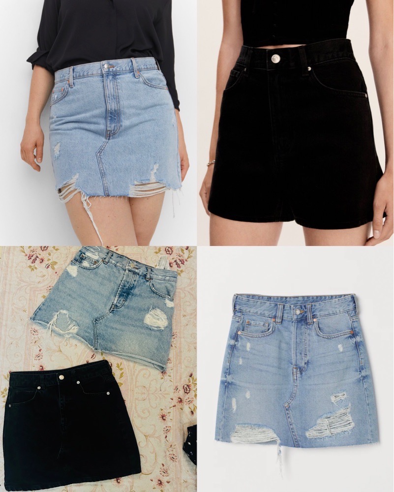 Set de 2 jupes jeans tres neuf 