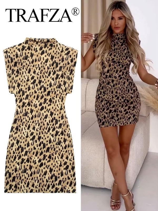Leopard dress zara trendy neuf avec ettiquettes 