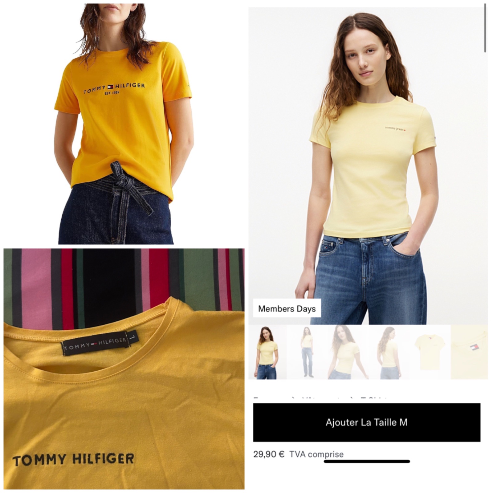 Pull tommy jaune 