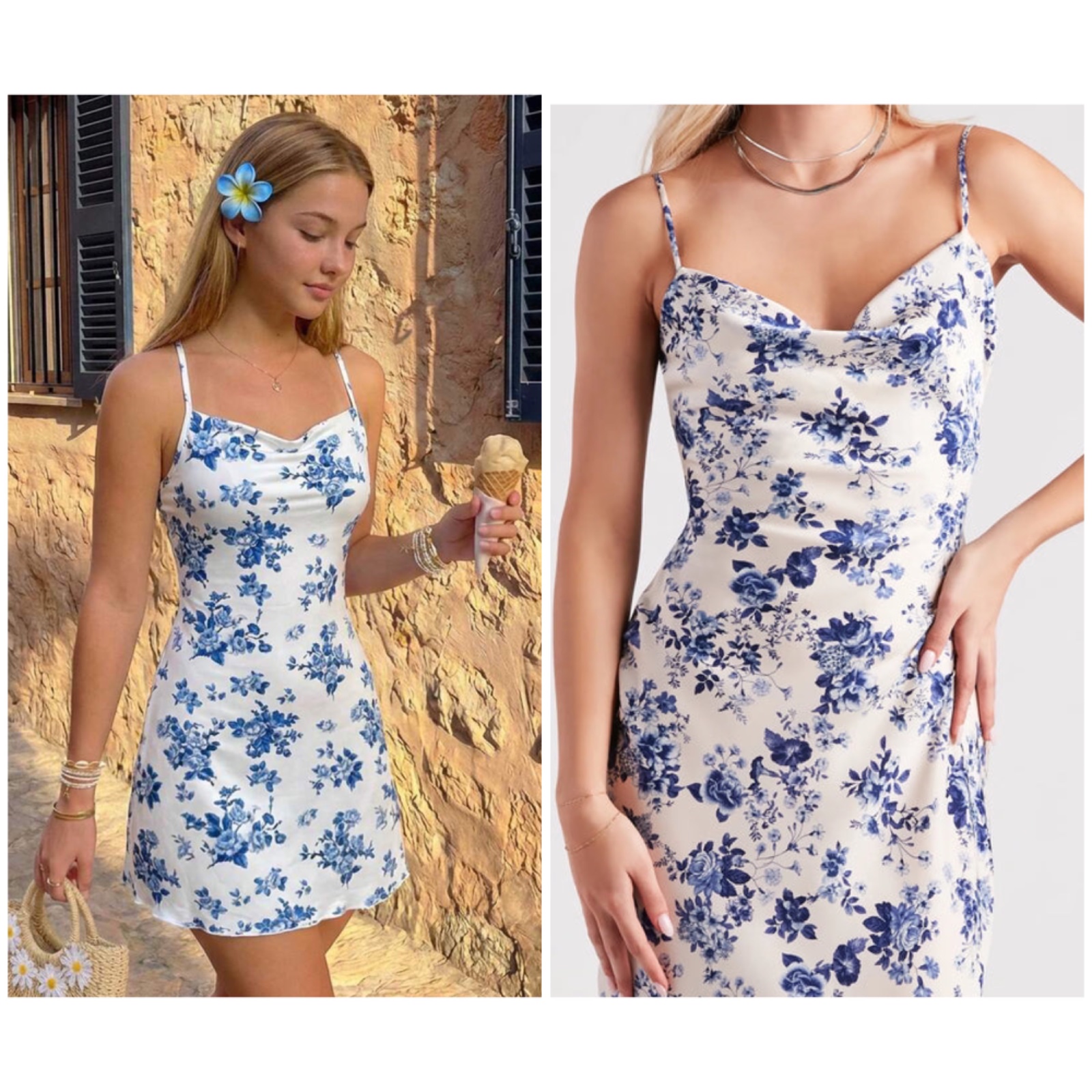 Robe mini satin 