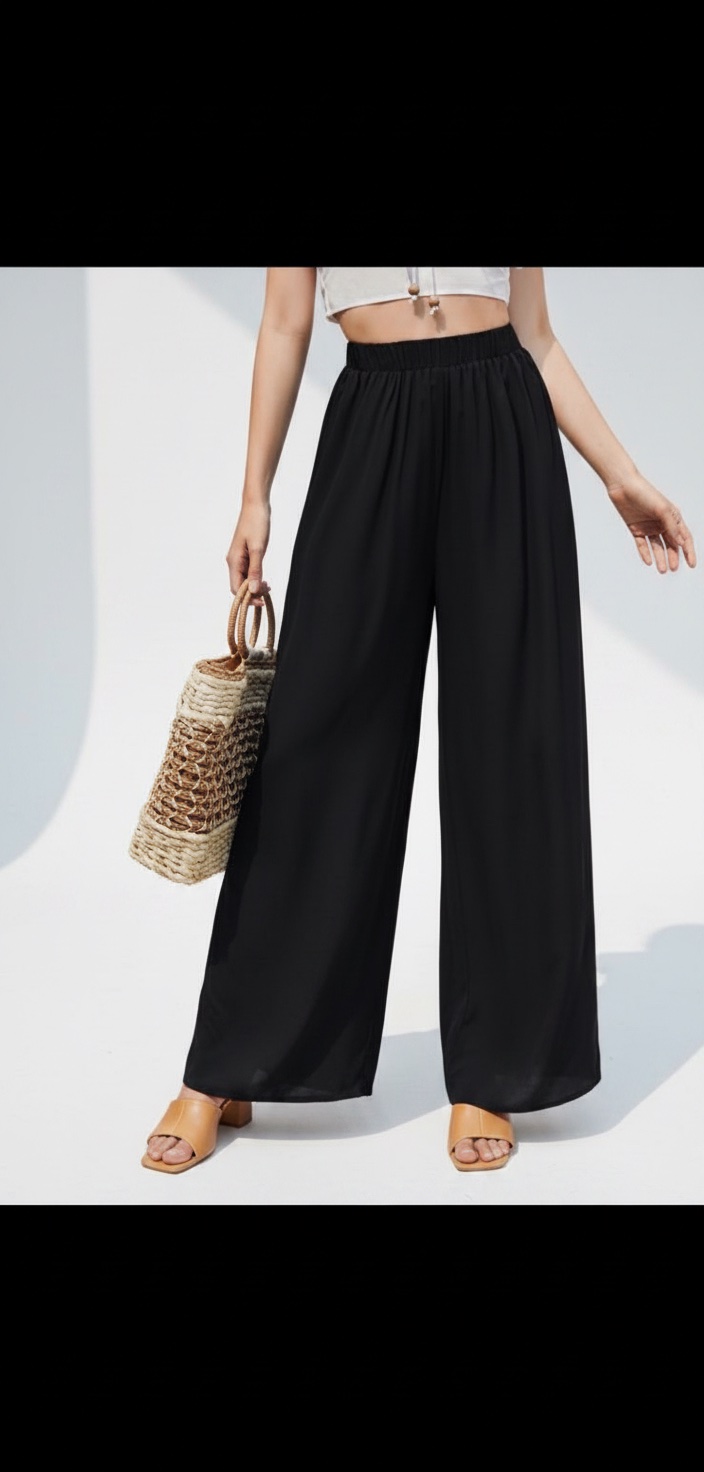 Pantalon large noir for tall girls 
