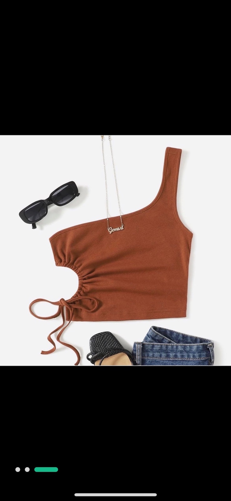 Top shein marron 