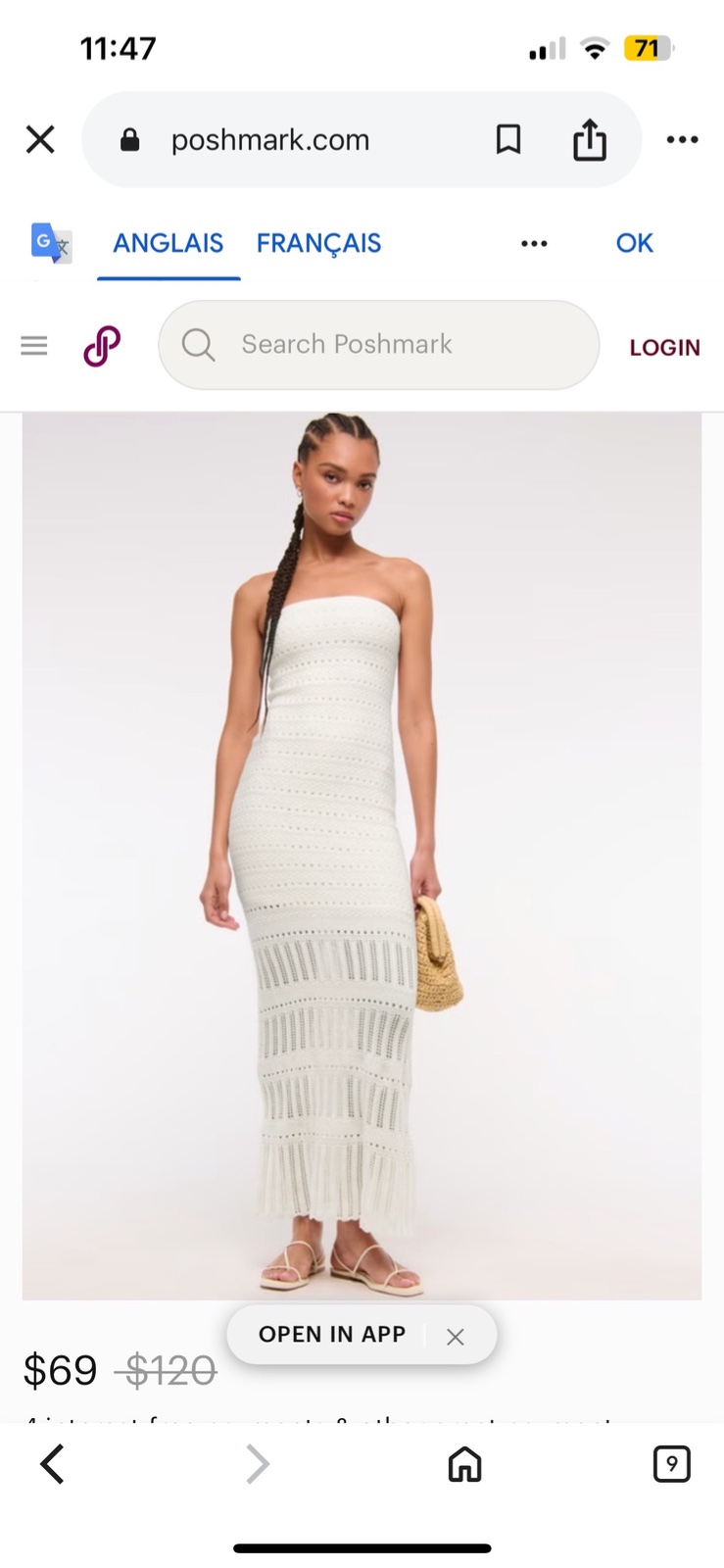 Robe sans brutelles 