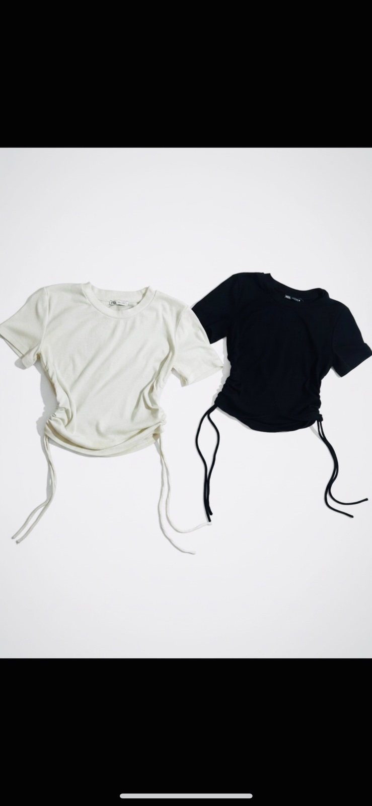 Lot 2 top zara ! Noir et blanc nus 