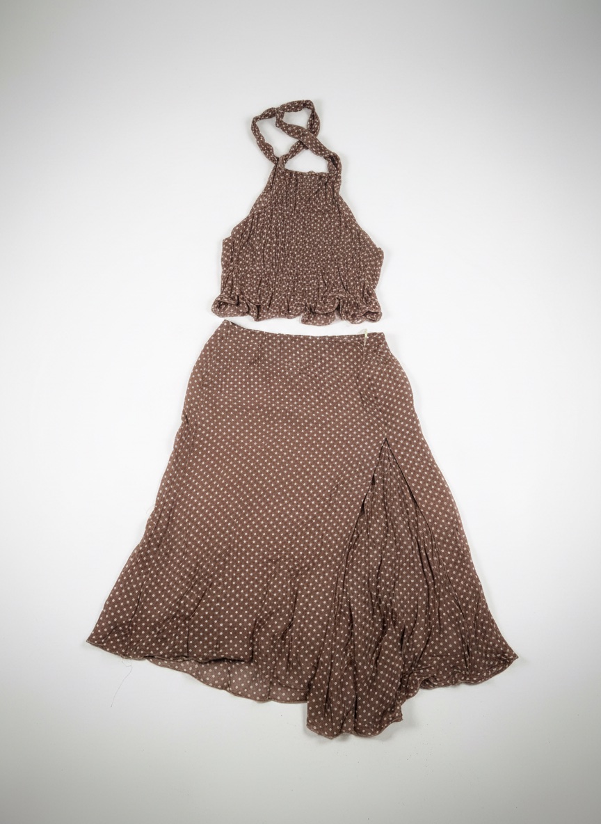 Ensemble petits pous boanc et marron 