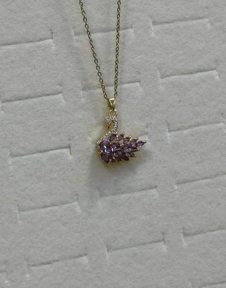 Collier swan 🦢💜