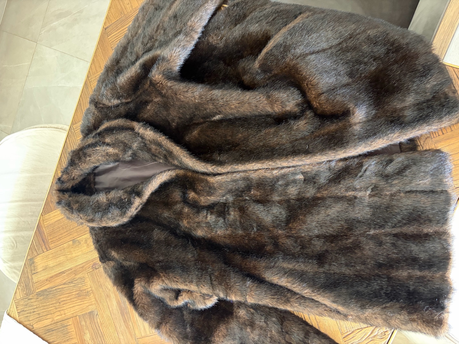 Manteau fourrure femme 