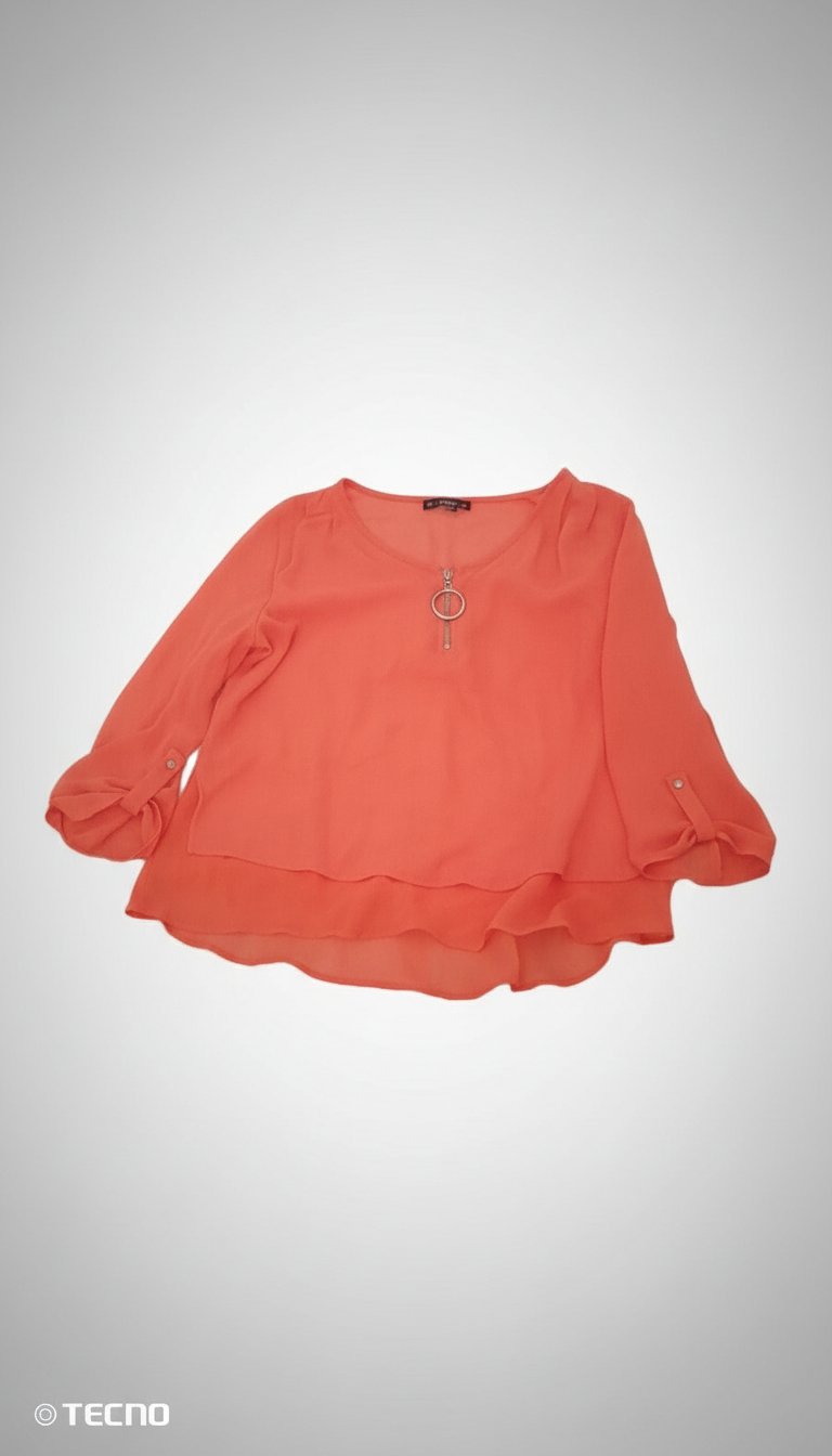 Chemise orange de taille S