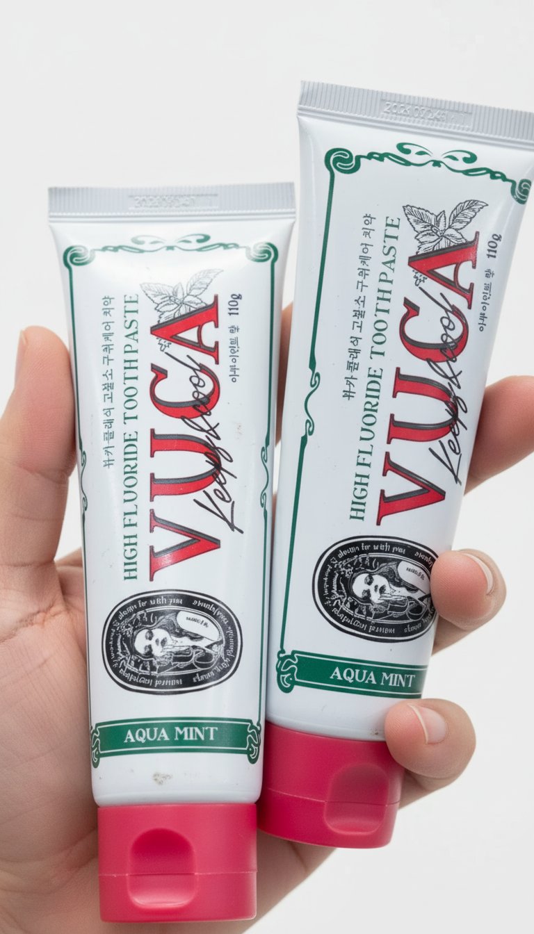  Aquamint vuca Dentifrice classique au fluorure élevé 110g×4pieces