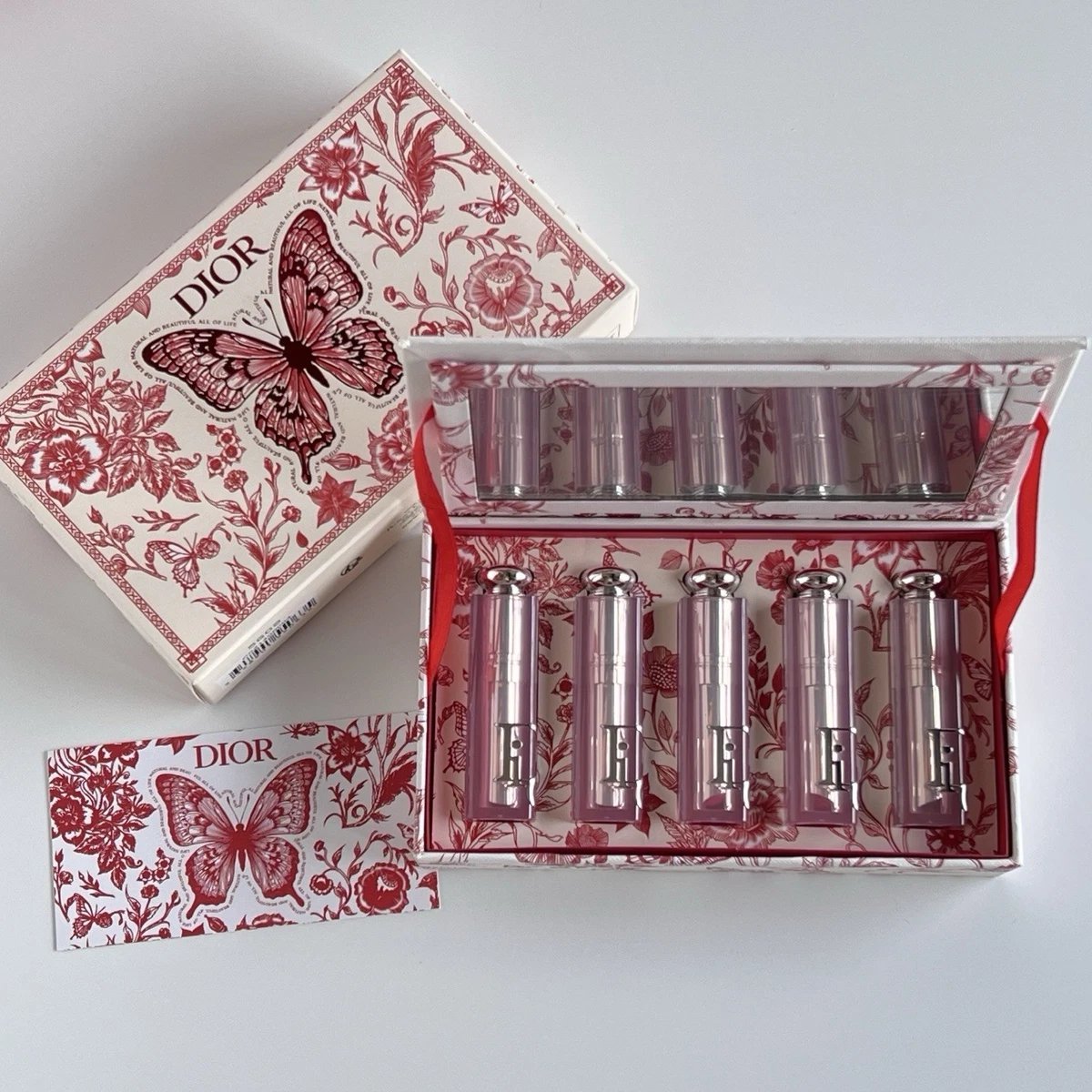 Dior travel size lip balm 5 piece