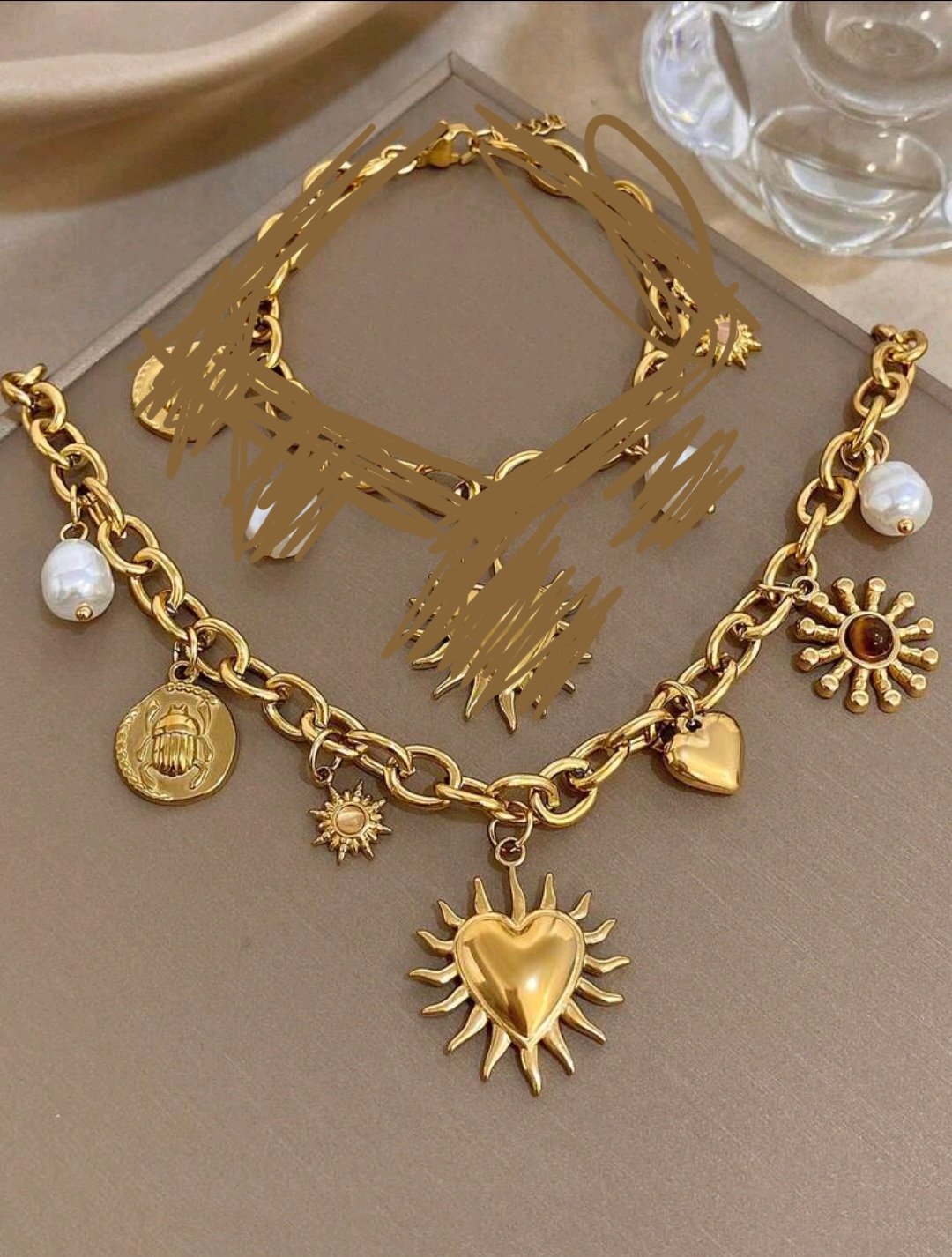 Collier fantaisie ✅️ Acier inoxidable ✅️ Neuf 