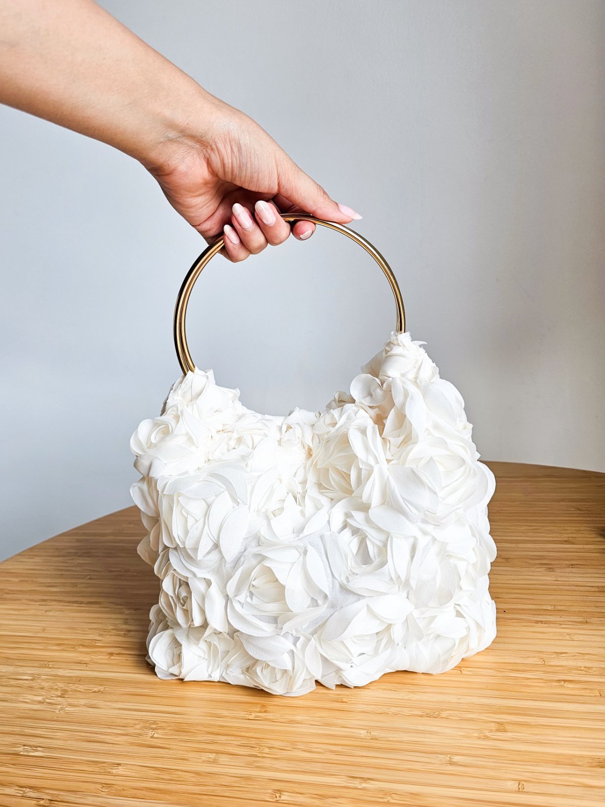 Sac à main effet pétales de rose ✅️ Neuf