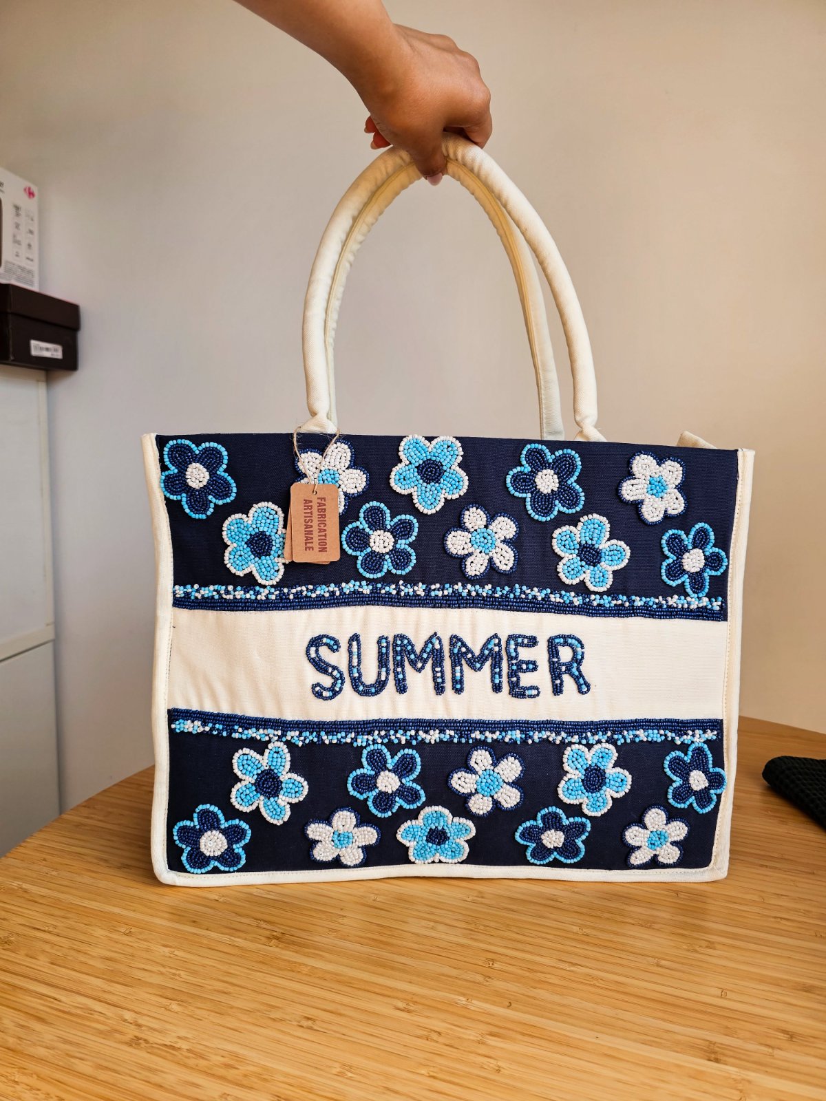 Sac de plage / été tout brodé ✅️ Neuf avec étiquette 