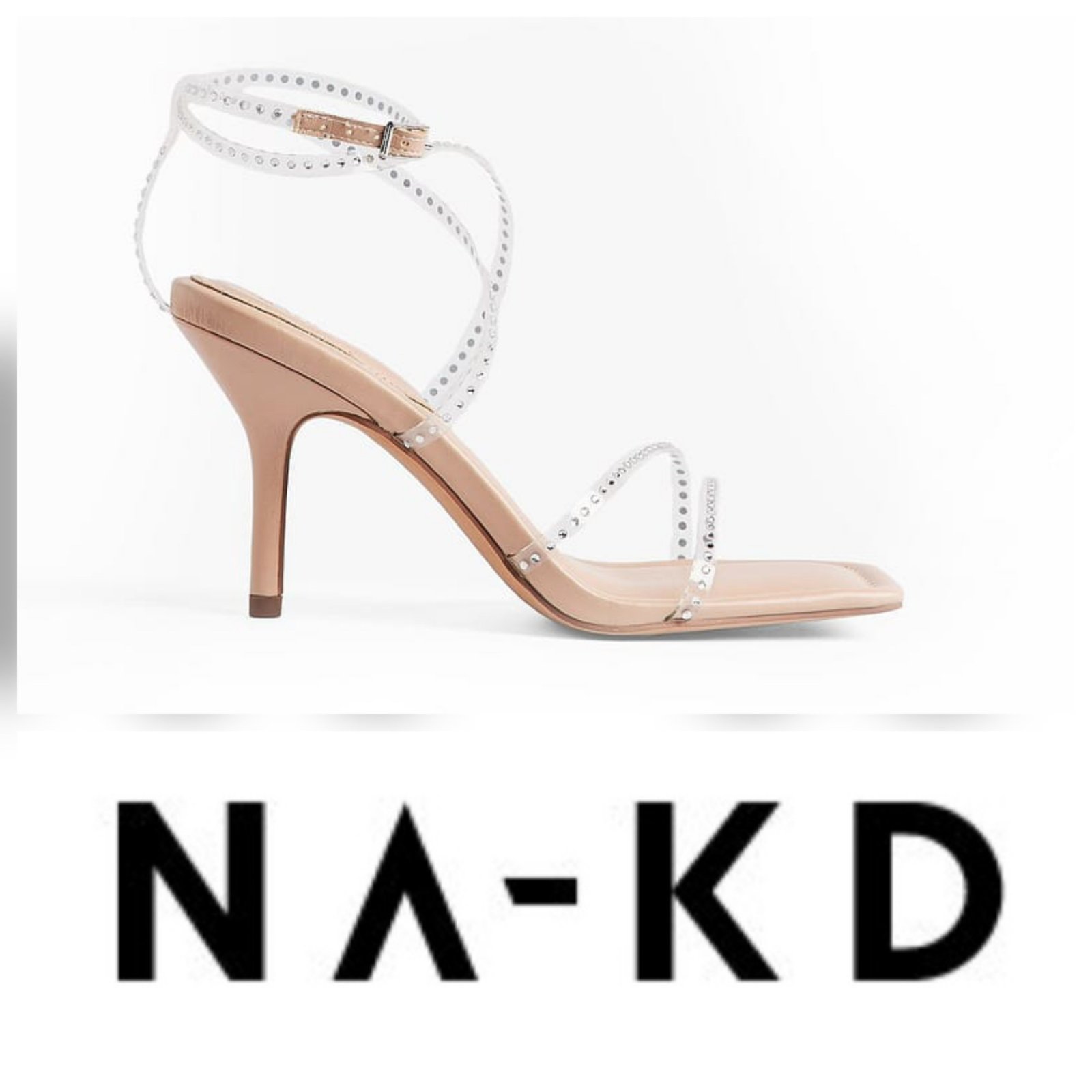Talons à lanières transparentes ✅️ NA-KD ✅️ Neuf avec étiquette 