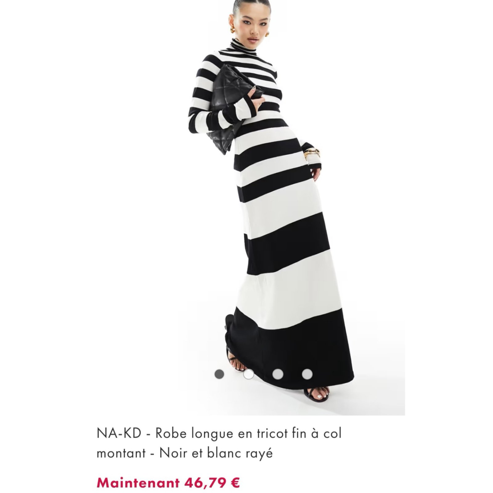 Robe longue en tricot fin ✅️ NA-KD ✅️ Neuve importée 🇫🇷