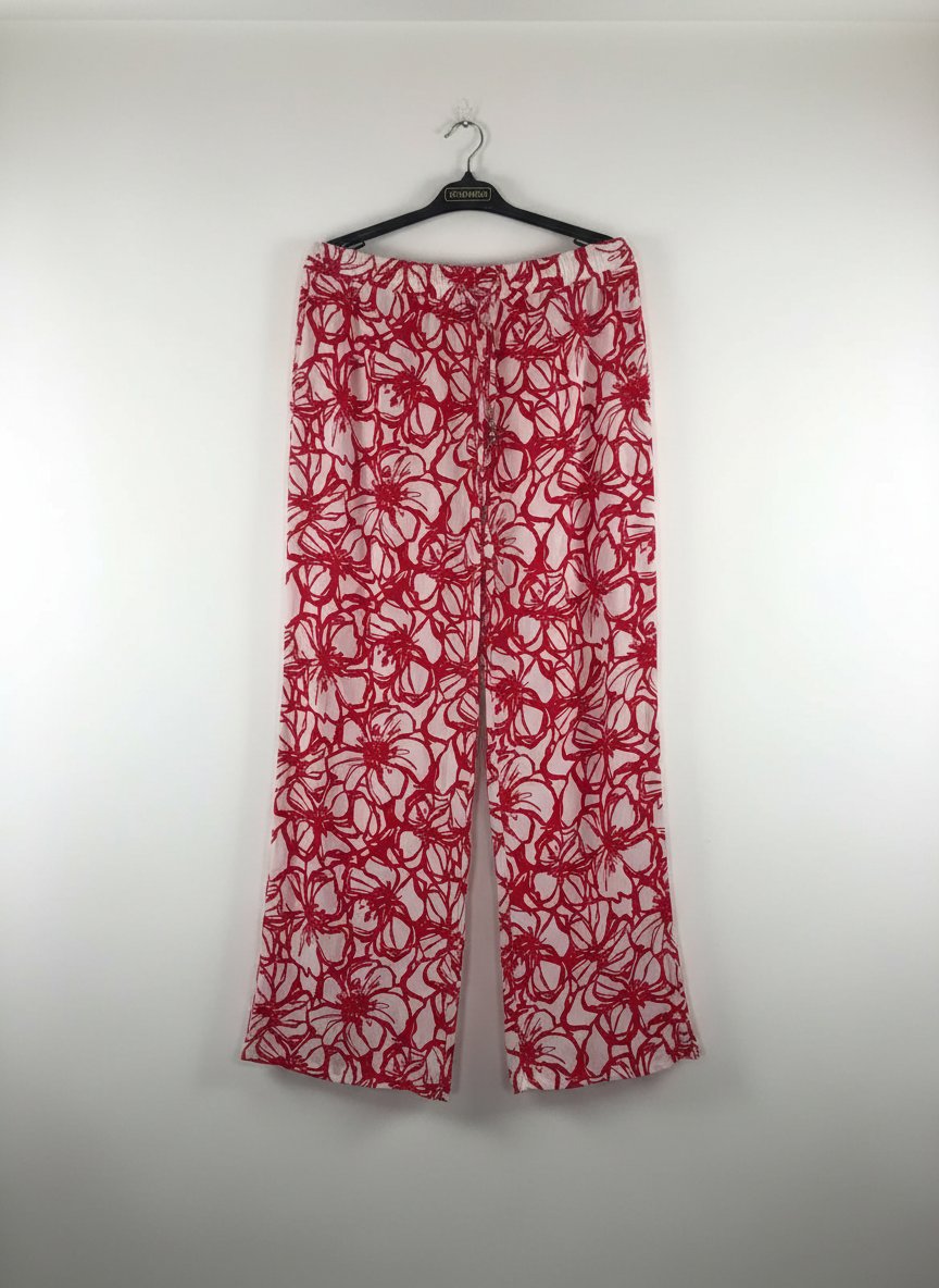 Pantalon fluide fleuri XXL – Neuf – Élégant & confortable
