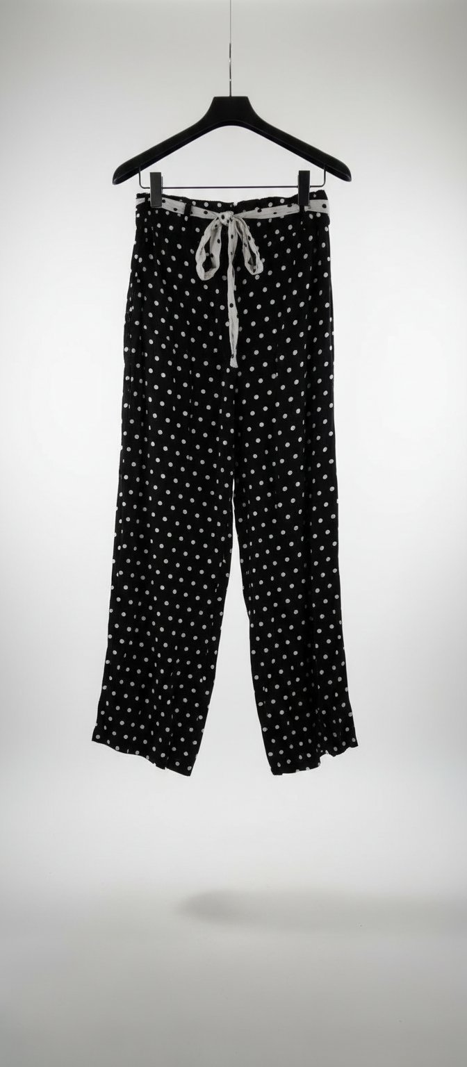 Pantalon fluide large HA à pois – Neuf