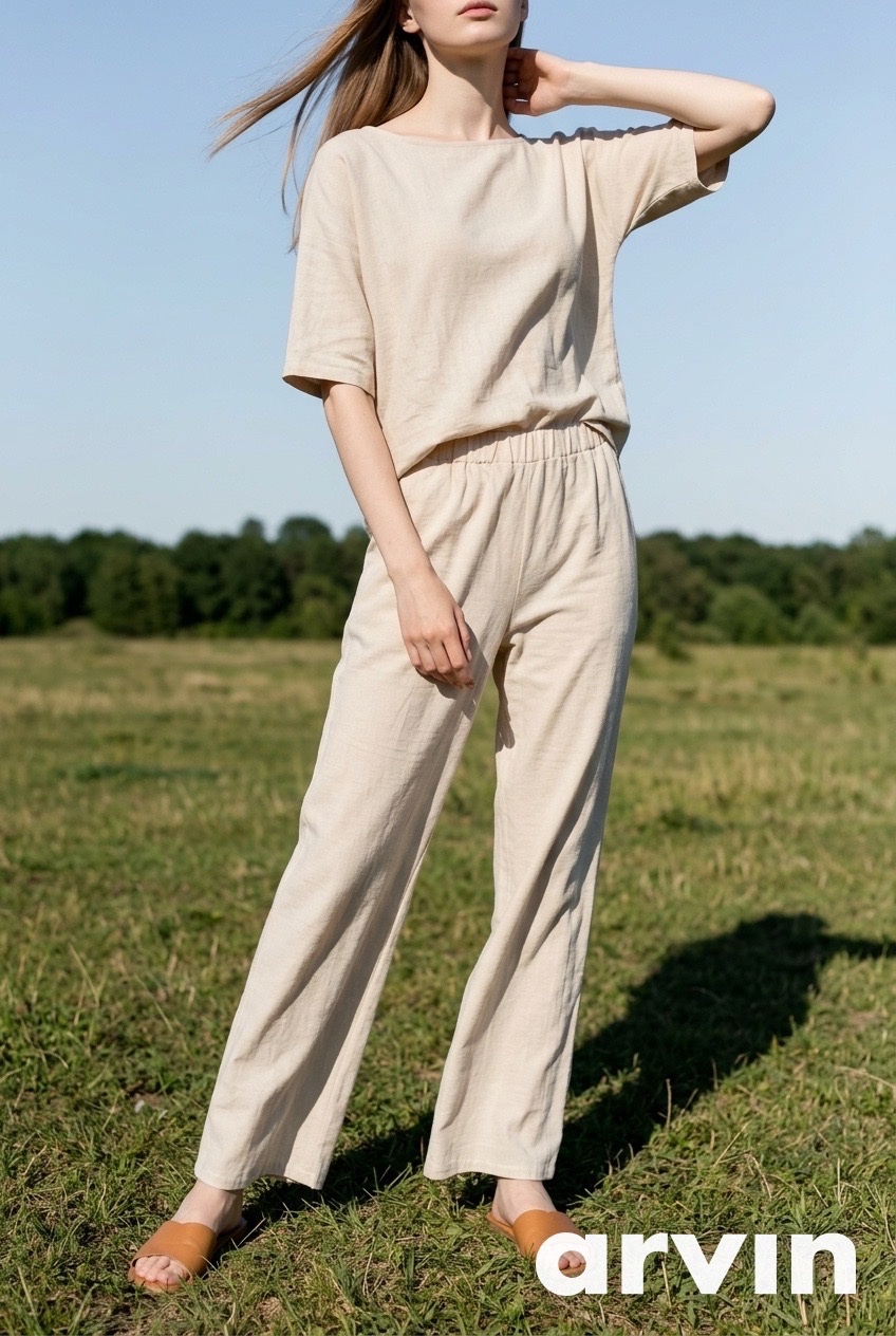 Pantalon large 