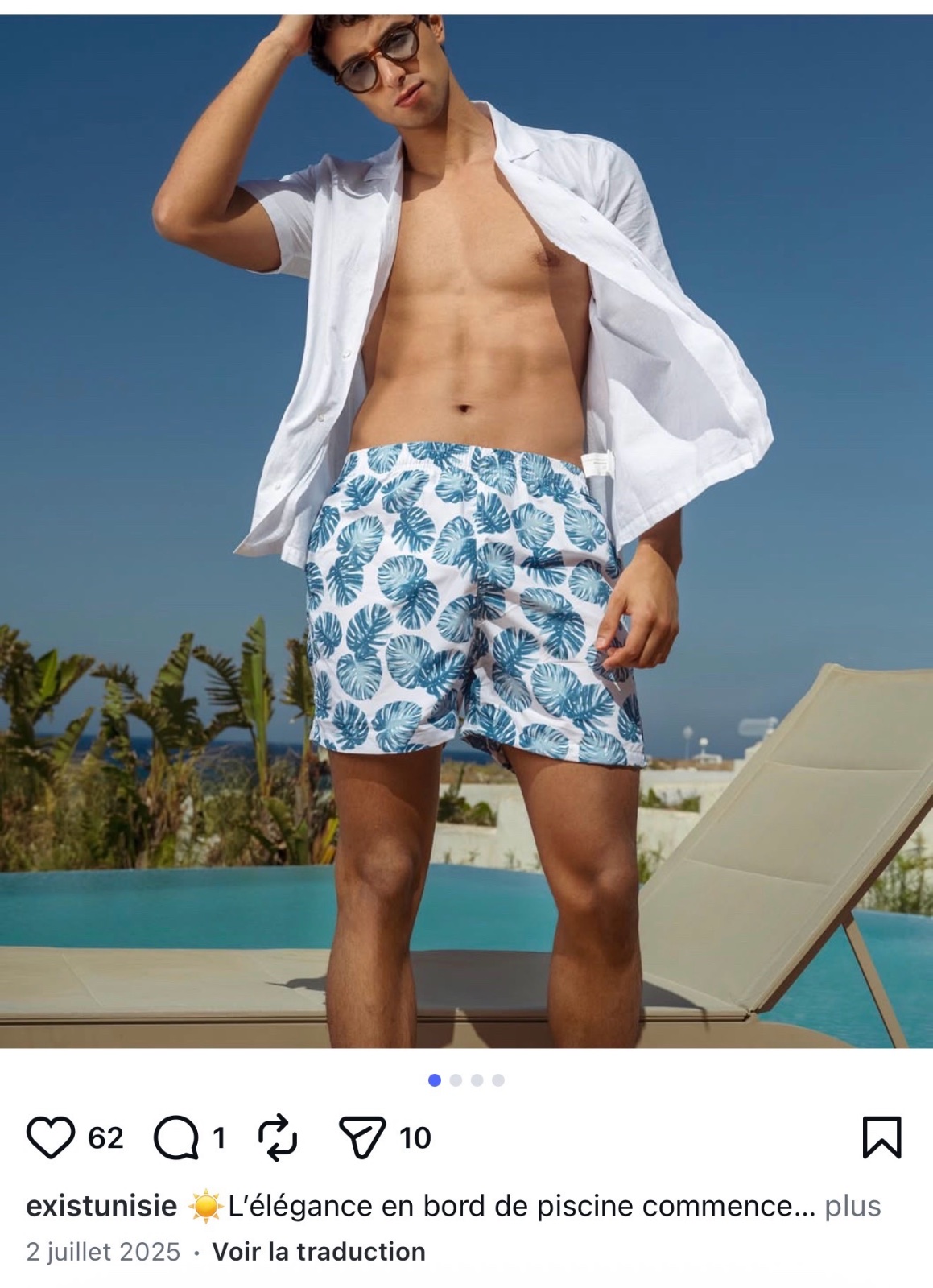 Short pour plage exist
