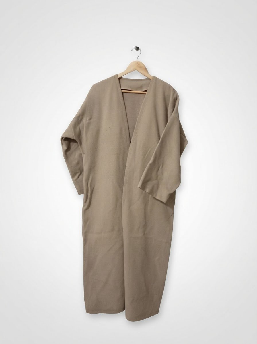 Jilet long beige 