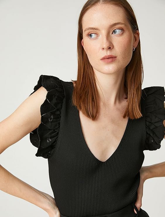 Haut noir pour femme 