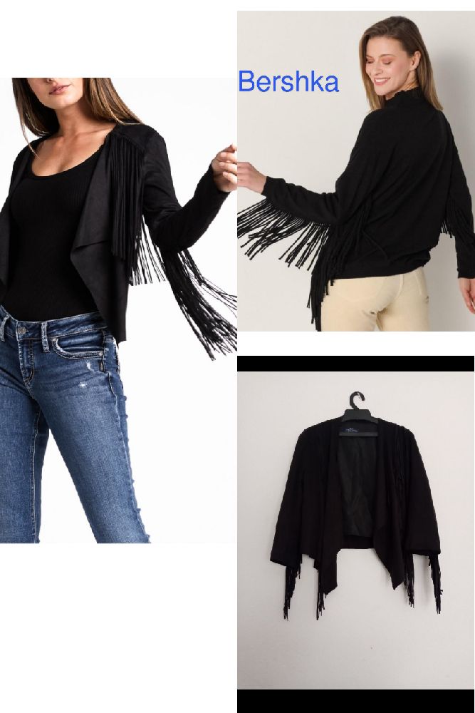 Vest daim noir Bershka 