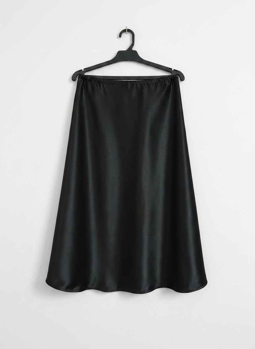 Jupe satiné noir taille 38