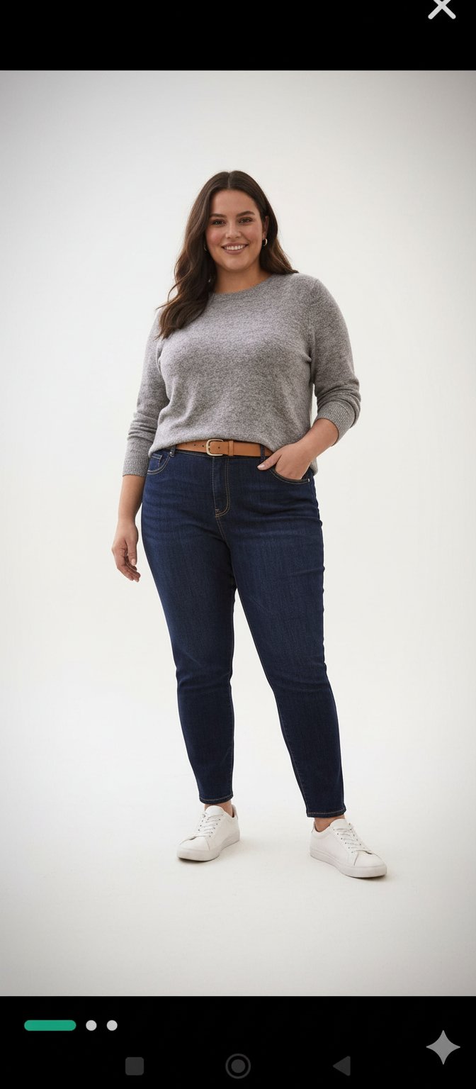 Skinny jeans grande taille 