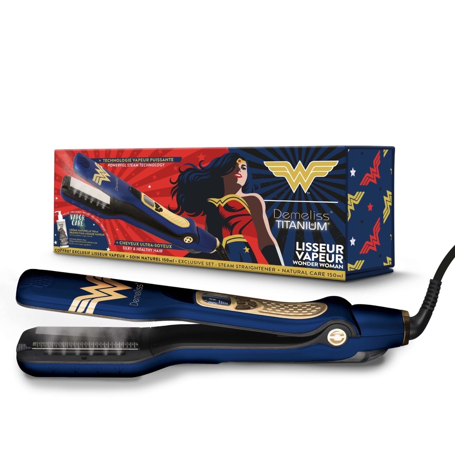 Coffret Lisseur Vapeur Demeliss Titanium - Édition Limitée Wonder Woman