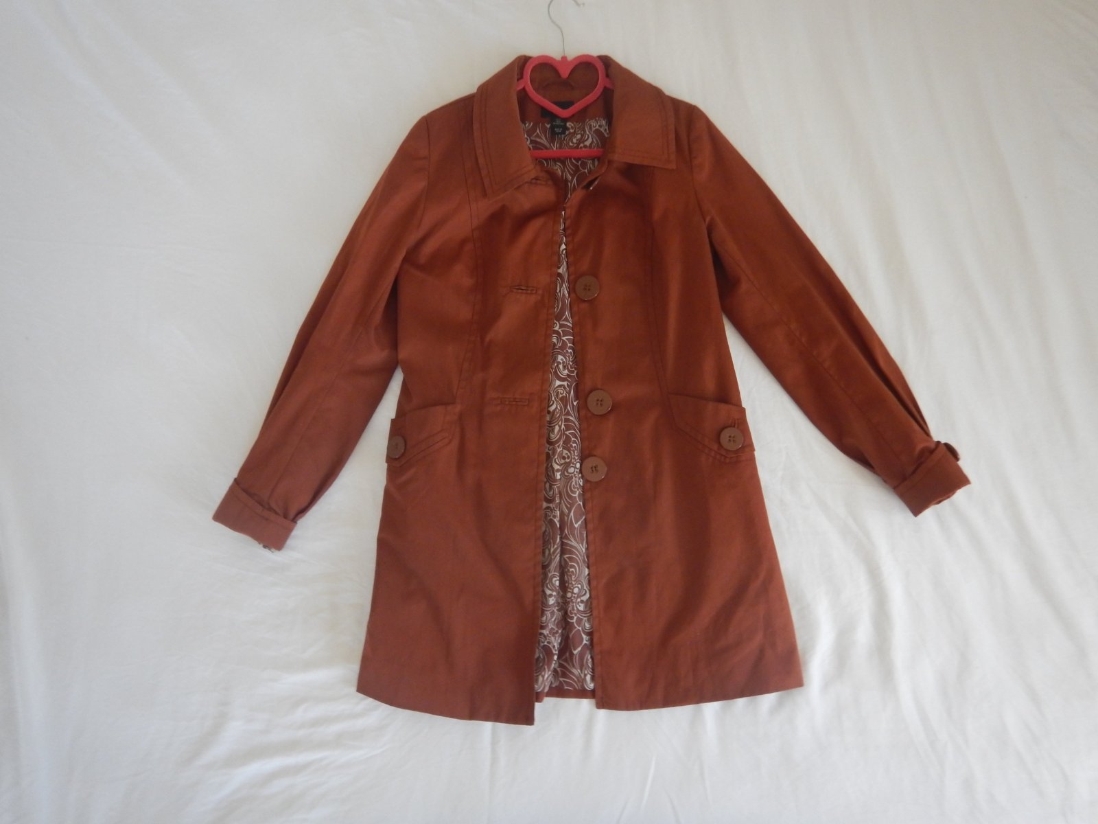 Veste orange/marron