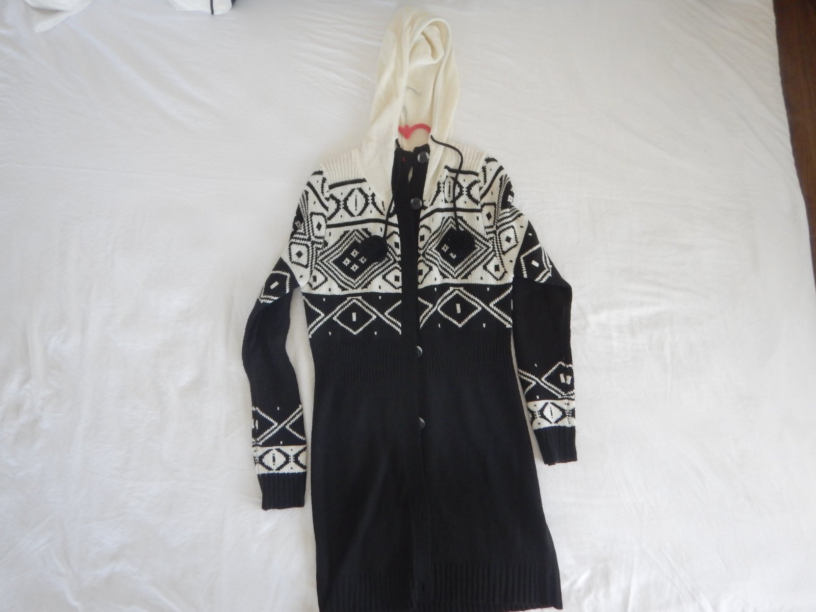 Gillet noir et blanc