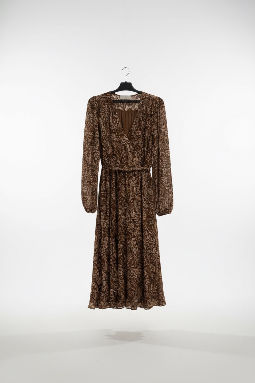 Robe vert fleurie 