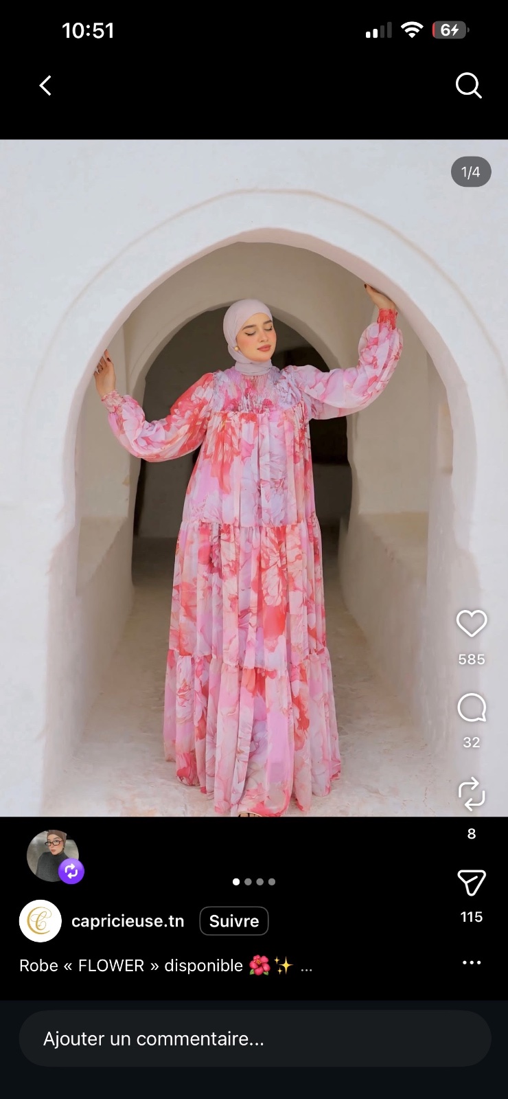Robe fleurie hm 