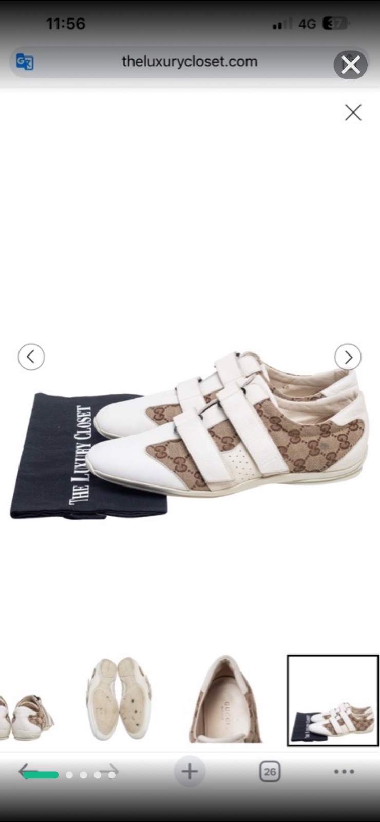 Baskets gucci aithentique 100% avec code a barre