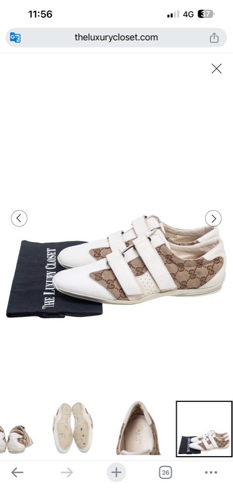 Baskets blanc gucci authentique 100%