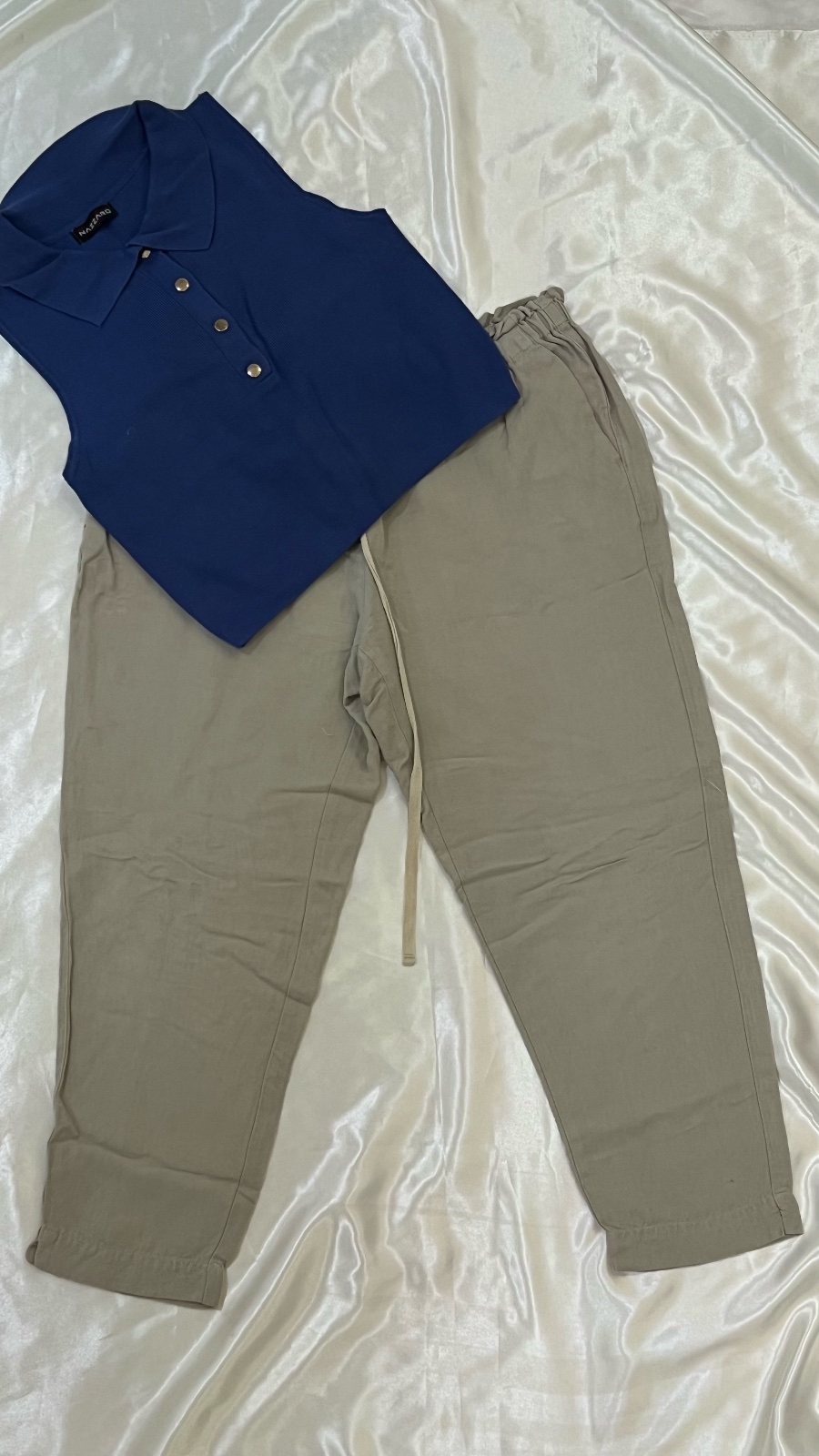 Top bleu w serwel 9amraya 