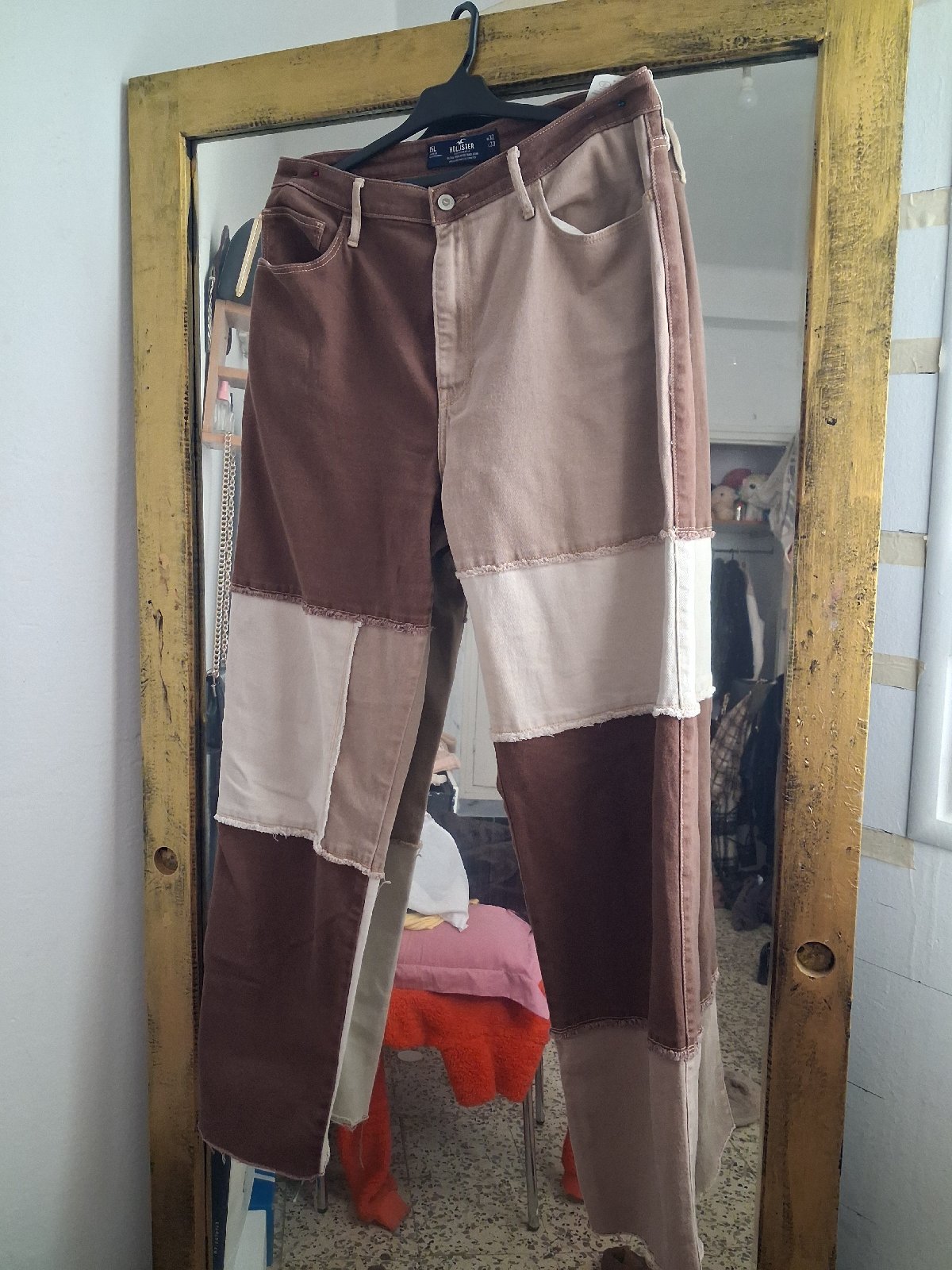 2 pantalon large taille 44 fort