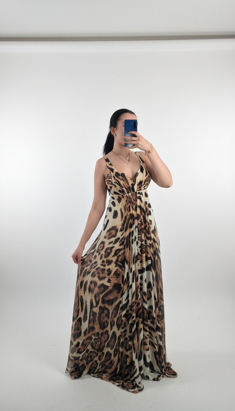 Robe langue leopards 