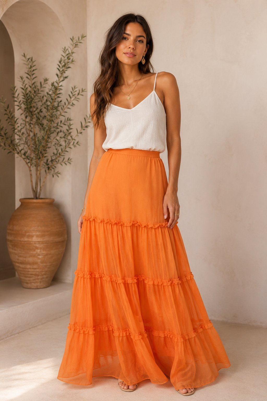 Sublime jupe en soie 💕de la marque Mango édition limitée avec le créateur ZUhair Murad