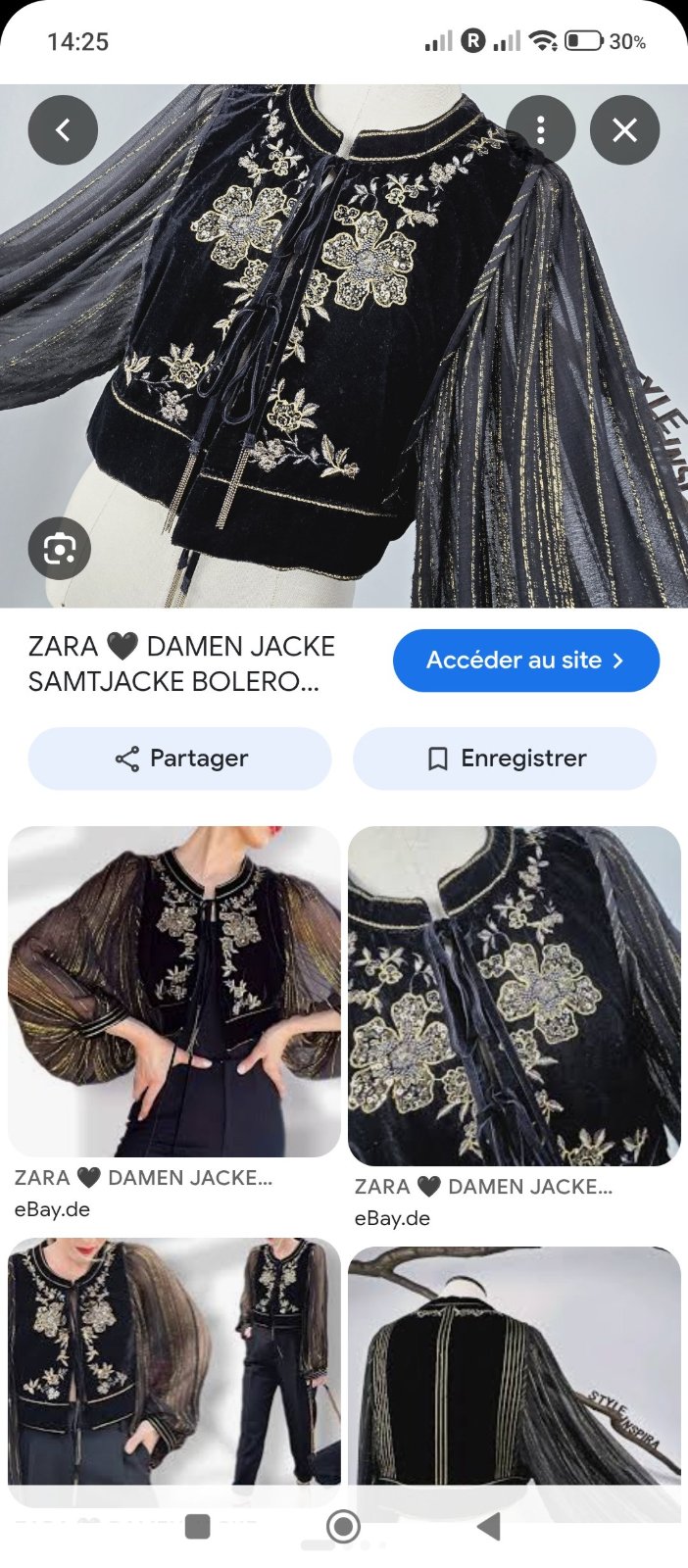 Boléro Zara 🖤💛
