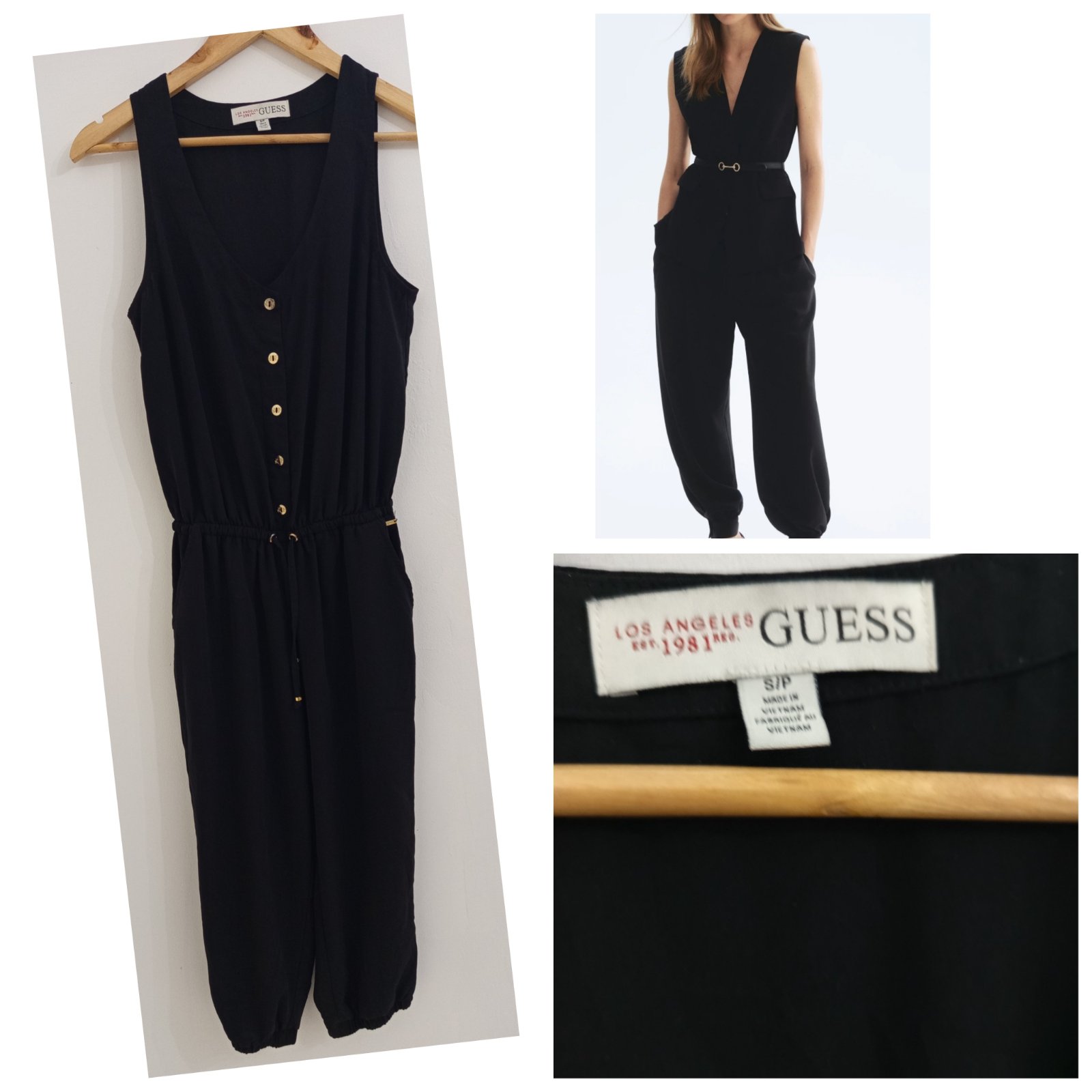 Combinaison noire de la marque Guess 