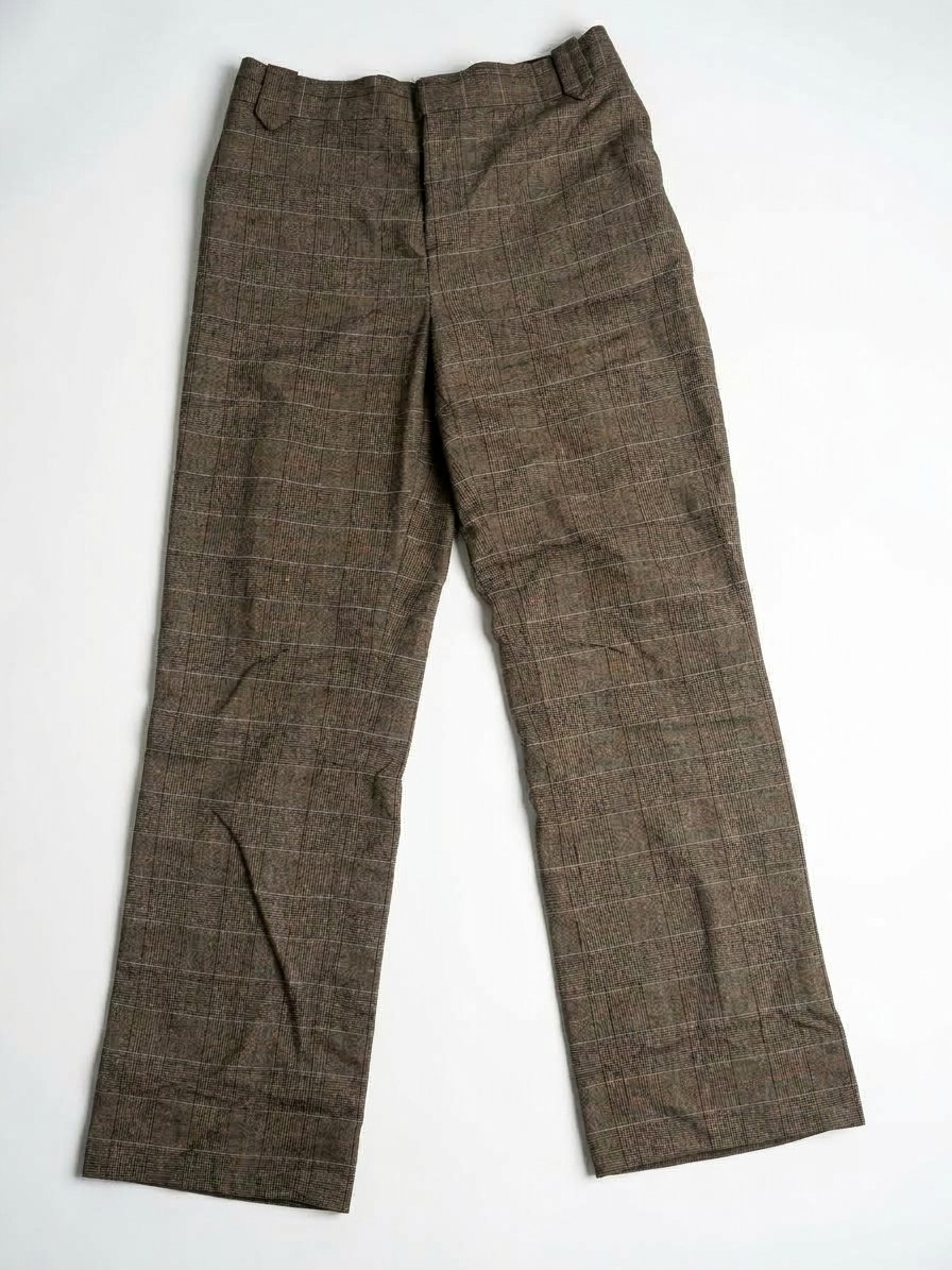 Zara Woman Tailored Plaid Check Trousers